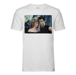 T-Shirt Homme Col Rond John Travolta Et Olivia Newton Grease Photo De Stars Célébrités Original 4