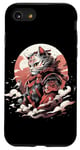 iPhone SE (2020) / 7 / 8 Cat Samurai Ninja Cat Samurai Art Ukiyo-e Case