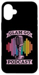 iPhone 16 Plus Glam Go Podcast Producer Podcast Host Microphone Podcasting Case