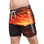 Crosshatch Mens Shelford Sunset Swim Shorts - XL