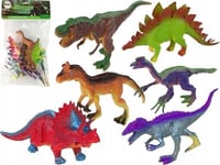 Leantoys Figuriner Dinosaurier Färgade 6 Delar Lean Toys