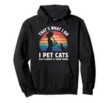 That’s What I Do I Pet Cats Play Clarinet and I Know Things Pullover Hoodie