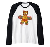 Marvel Wolverine + Deadpool Holiday Matching Gingerbread Man Raglan Baseball Tee