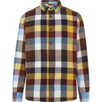 KnowledgeCotton Apparel Loose Fit Checked Flannel Shirt Multi Check