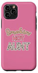 Coque pour iPhone 11 Pro Smoking Hot Aunt Pink Cheetah Leopard Sexy Aunt