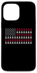 Coque pour iPhone 13 Pro Max Family HIV Awareness Red Ribbon American Flag AIDS Survivor