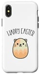 iPhone X/XS Funny Happy Easter Cat Egg Shaped Kawaii Otaku Anime Case