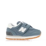 New Balance Boys Boy's 515 Hook and Loop Trainers in Grey Suede - Size UK 2.5 Infant