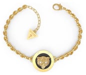 Guess JUBB01363JWYGBKL Lion Charm Bracelet Gold Womens Jewellery