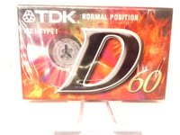 TDK - CASSETTE AUDIO TAPE - K7 - IEC I / TYPE 1 - SCELLE - SEALED - D60 - D 60