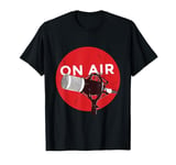 Vintage Retro Style Microphone On Air Radio Podcast T-Shirt