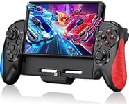 HASACOOL Switch Pro Controllers for Switch/OLED, One-Piece Switch Controller Replacement for Pro Controller Switch with Adjustable &Auto Turbo/Precise Motion Control/Dual Motor Vibration