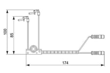 Mercedes Benz G Luokka Jarrupalojen Kulumisanturi 460 461 463 0044215028 0044215029 0044215030