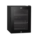 Baridi 40L Drinks Mini Fridge Cooler With LED Light Black & Glass Door DH98