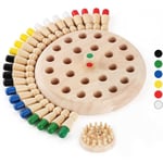 Trä Memory Match Stick Schackspel Set, Roligt Block Brädspel Förälder-Barn Interaktion Leksak För Pojkar Och Flickor Från 2 År Och Uppåt