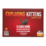 Exploding Kittens Original Edition - Ett roligt spel för familjespelkvällar - Roliga kortspel för åldrarna 7 år och uppåt - 2-5 spelare - 15 minuters speltid