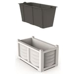 Jardinières et pots de fleurs - Kit pour jardinière ARREDO - 80 cm - Blanc