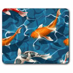 Computer Mouse Mat - Beautiful Koi Carp Fish Sea Creatures Office Gift #8382