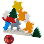 Haba Games Official Animal Upon Animal Christmas Stacking Edition Board Game