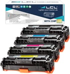 Cartouche de Toner Remanufacturée 312X 312A CF380X CF380A CF381A CF382A CF383A (1 Noir 1 Cyan 1 Magenta 1 Jaune) Remplacement pour HP Color Laserjet Pro M476dn MFP/M476dw MFP/M476nw MFP