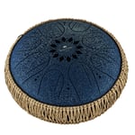 Medium Octave Steel Tongue Drum C Minor Navy Blue