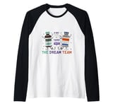 The Dream Team Retro Groovy B52 Nurse Medical Nursing Psych Raglan Baseball Tee