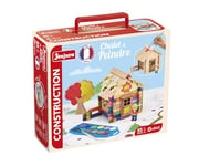 JEUJURA – Le Chalet à Peindre – 85 pièces - Jeu de Construction dans sa Valise en Carton - A partir de 5 Ans - Agilité - Créativité - Manipulation - Catalogue fourni – 8096