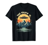 THE TRUTH IS UFO Mountain Sunset T-Shirt