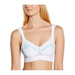 Thuasne - Soutien-Gorge de Sport Polyvalent Power'Up 2 - Maintien Modulable Supérieur ou Extrême - Bretelles Ajustables Selon l'Intensité du Sport - Tissu Aéré, Enfilage Facile - Blanc, 85B