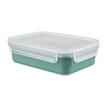 Emsa N10127 Boîte de Conservation Clip & Close Color Edition | 0,8 l | 100% étanche/hygiénique | sans BPA | Passe au Lave-Vaisselle, au Micro-Ondes et au congélateur | Vert Poudre