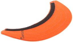 Visière amovible en tissu utilisable sur casque pliable Plixi pour vélo, trottinette électrique, overboard, gyroroue, gyropode, skateboard, roller, VAE – Apporte une touche de style et protège du soleil et de la pluie – Couleur orange – Taille unique