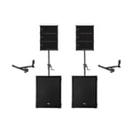 RCF RCF HDL6A (x6) / SUB8004-AS (x2) Active Line-Array Ground-Stacked