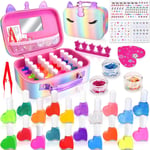 Nail Polish Sets for Girls 20 Colors Kids Water-Based Peel-Off Nail Varnish Set