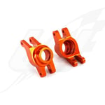 FR- Traxxas Portamozzi Posteriori Maxx Alluminio Arancio (2) - 8952A