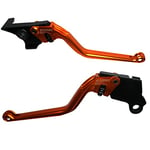 ACCOSSATO Paire de leviers orange pour moto Guzzi V7 Racer de 2011 à 2020 (CC 744)