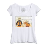 T-Shirt Femme Col Echancré Naruto Uzumaki Naruto Transition Shonen Manga Shipuden