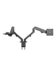 Vision Monitor Desk Arm Dual Matt Black