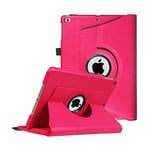 HOUSSE ETUI COQUE SUPPORT ROTATIF 360 IPAD AIR 9.7 2018 6EME GENERATION FUSCHIA