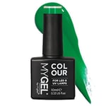 Mylee Gel Nail Polish 10ml [Groovy Green] UV/LED Soak-Off Nail Art Manicure Pedicure for Professional, Salon & Home Use [Autumn/Winter 2022] - Long Lasting & Easy to Apply