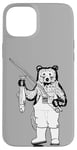 iPhone 15 Plus Bear Fisher Holding its Latest Catch, Angler Angling Fishing Case