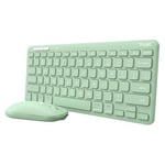 Clavier et Souris Trust 24943 Lyra sans Fil Vert ,Set de Jeu pour