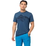 Jack Wolfskin Crosstrail Graphic T-Shirt Men' S T-Shirt - Indigo Blue, M