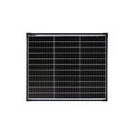 enjoy solar Panneau solaire monocristallin 50 W 12 V, panneaux solaires de 182 mm, 10 barres de bus. Panneau solaire idéal pour camping-car, balcon, abri de jardin, bateau