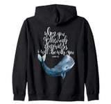 When You Go Through Deep Waters I Will Be With You Zip Hoodie