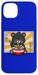 Coque pour iPhone 14 Plus Kawaii Hot Pot Ramen Bear Taiwan Travel