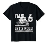 Youth 6th Birthday Birthday Boy Motocross 6 Year Old T-Shirt