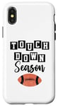 Coque pour iPhone X/XS Touch Down Season Footballeur sportif