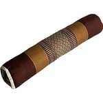 VIE Naturals Coussin Tour de Cou Thai Kapok Petite Saucisse, Marron, Multicolore, Taille Unique