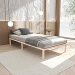 Hansales Base de Lit Sommier 80x200 cm Lisette - Lattes en Bois Massif pour Un Soutien Optimal et Confortable - Écologique et Durable