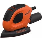 BLACK+DECKER 55 W Detail Mouse Electric Sander with 6 Sanding Sheets, BEW230-GB